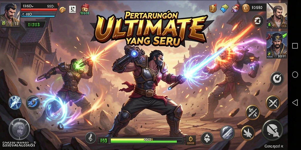 Screenshot gameplay pertarungan seru di 66D.