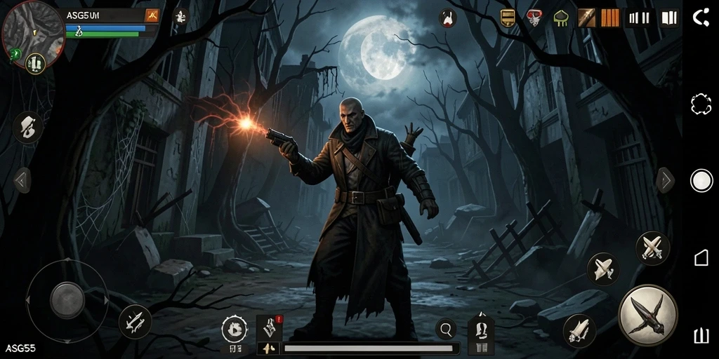 Gameplay menegangkan dengan suasana mencekam dan makhluk menyeramkan.