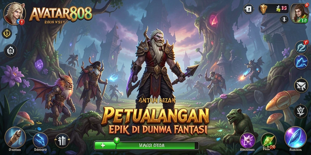 Tampilan gameplay AVATAR808 yang menakjubkan dengan dunia petualangan yang luas.