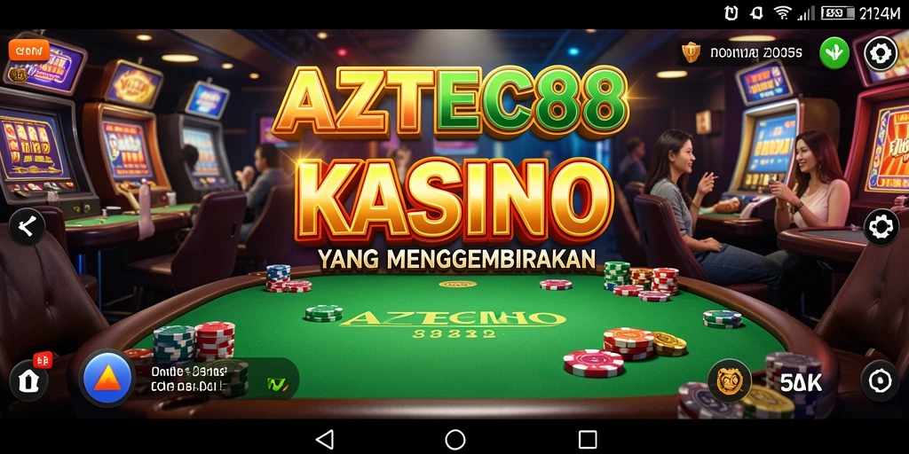 Tangkapan layar utama AZTEC88 menampilkan gameplay yang menarik dan penuh aksi.