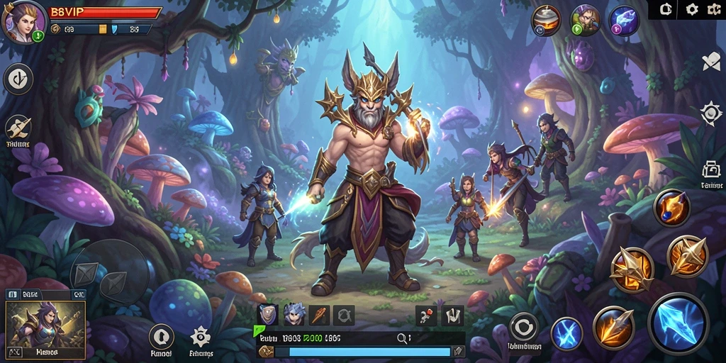 Screenshot gameplay B8VIP yang menunjukkan aksi petualangan seru.
