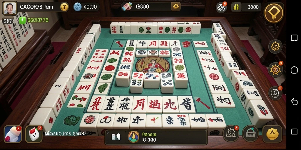 Screenshot gameplay <strong>CACOR78</strong> menampilkan momen seru permainan Mahjong.
