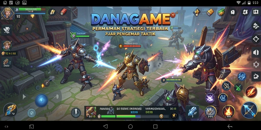 Tampilan seru gameplay DANAGAME dengan strategi yang menantang.