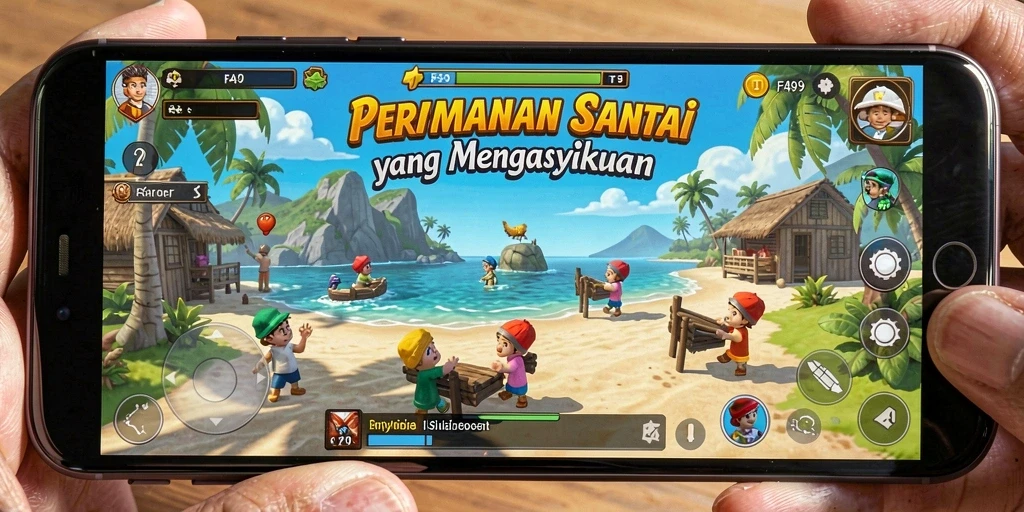 Tampilan gameplay FA99 yang menarik dan penuh warna.