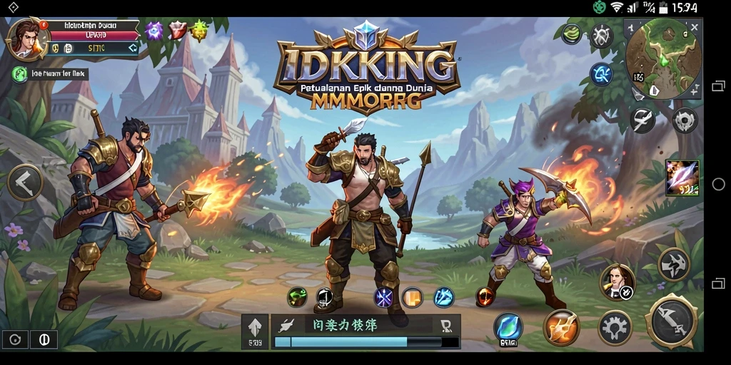 Tampilan gameplay menarik dari IDRKING dalam mode MMORPG