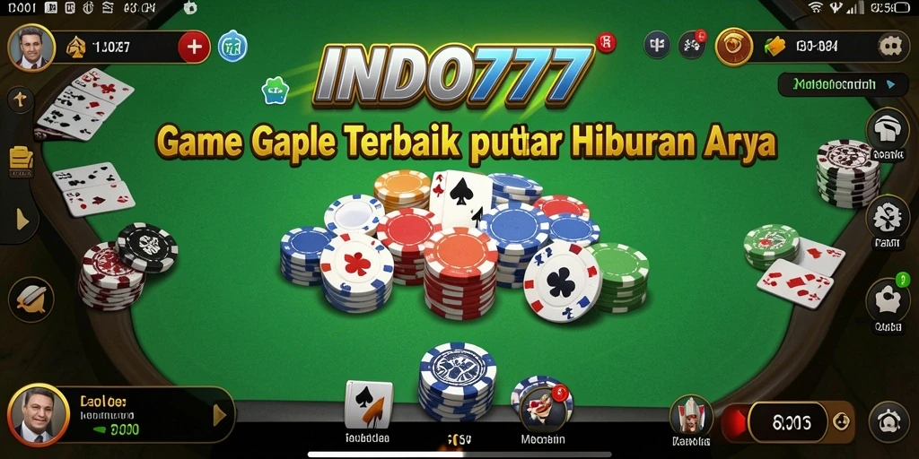 Tampilan gameplay seru Gaple di INDO777.