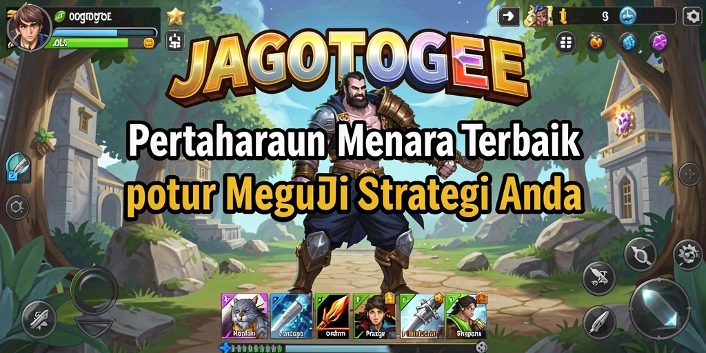 Tampilan gameplay menara pertahanan yang menegangkan dan strategis.