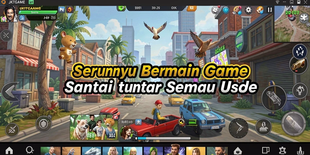 Tampilan seru dari gameplay JKTGAME dengan fitur interaktif.