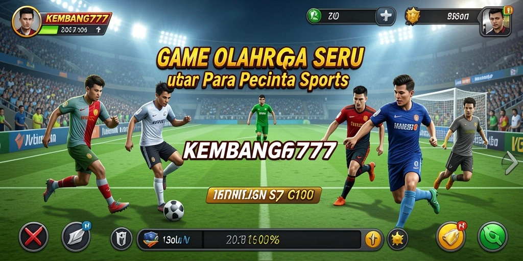Tangkapan layar gameplay KEMBANG777 menampilkan aksi olahraga yang mendebarkan.