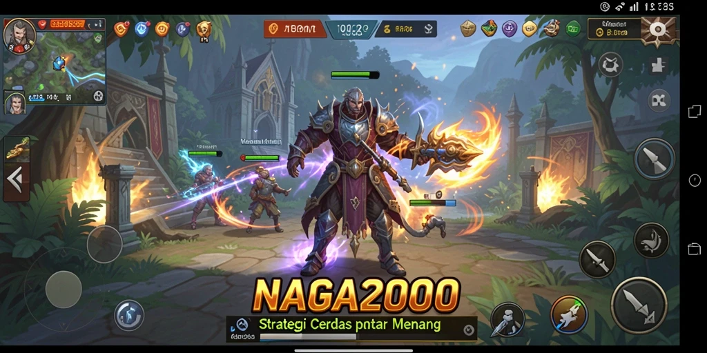 Tampilan gameplay seru dalam NAGA2000, tantangan strategis menanti.