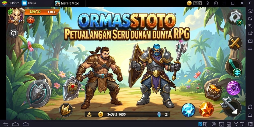 Tampilan gameplay RPG yang menegangkan di ORMASSTOTO.