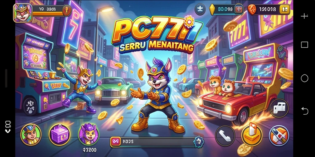 Tampilan screenshot <strong>PC777</strong> menampilkan aksi permainan arcade yang seru.