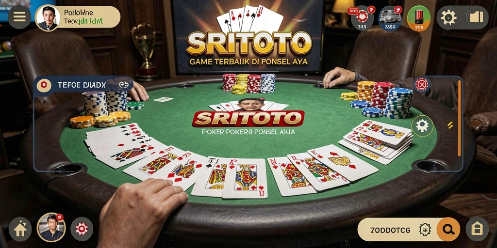 Gameplay Poker yang seru dan kompetitif dalam SRITOTO.