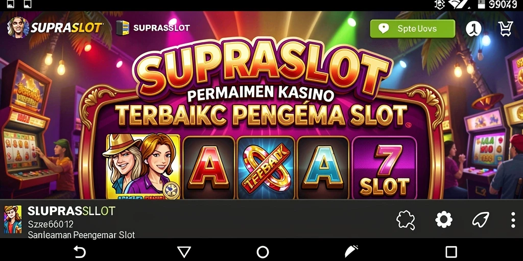 Tampilan utama gameplay SUPRASLOT yang menarik dan penuh aksi.